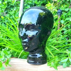 Vintage Glass  Mannequin Head